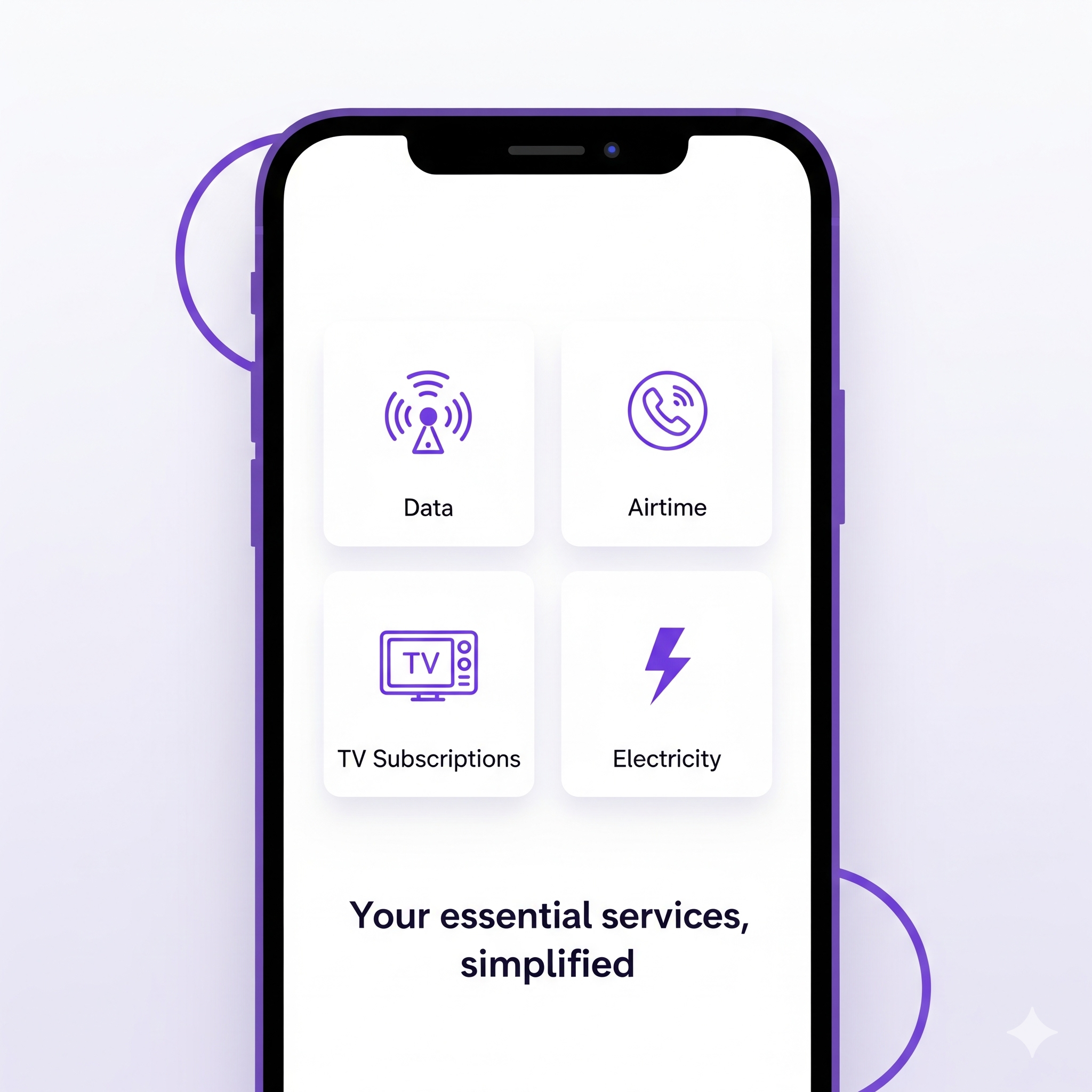 Simplified servies on TopupVibe